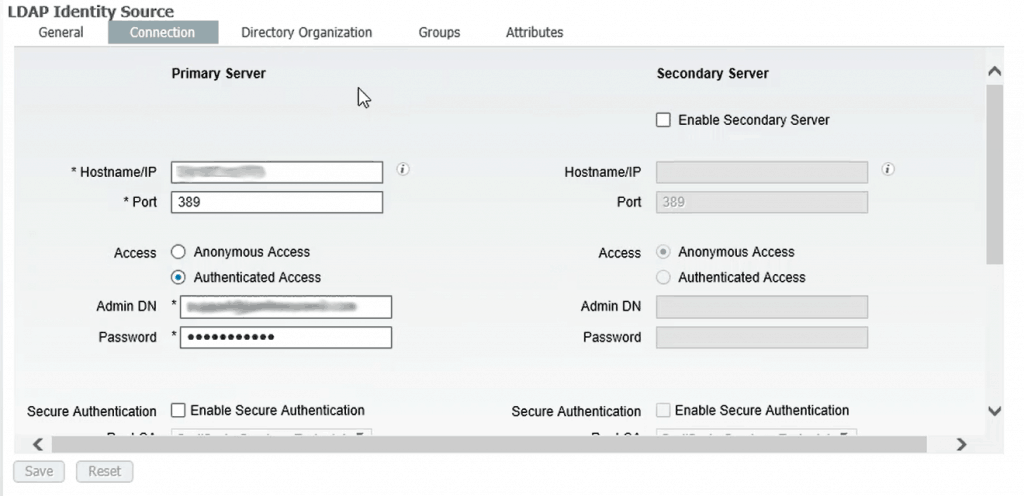 Connecting and configuring the identity provider