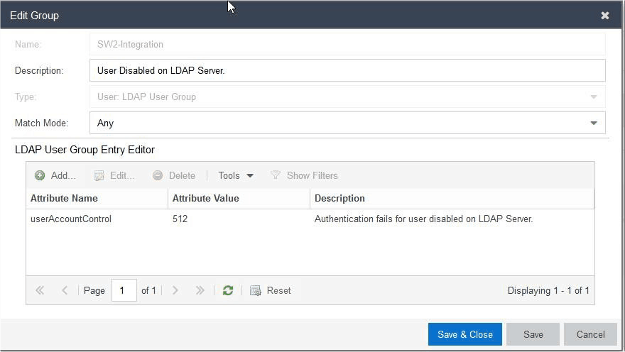 Creating and configuring the User Group settings