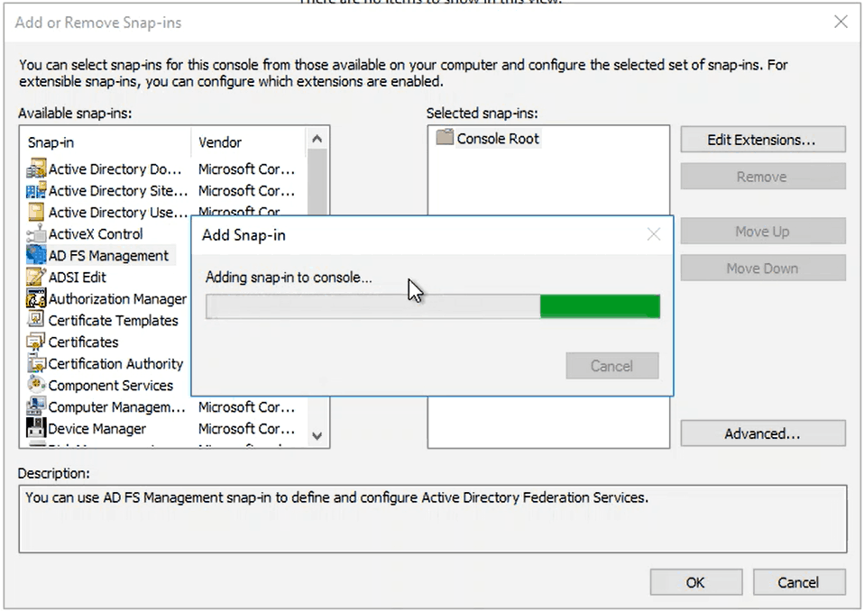 Connect ADFS for SAML authentication