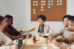 Meeting in an Office